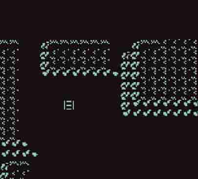 初代ポケモン イワヤマトンネルの暗い洞窟、フラッシュなしでも光って見える壁の様子