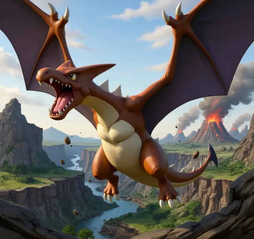 初代ポケモン プテラがよみがえる様子