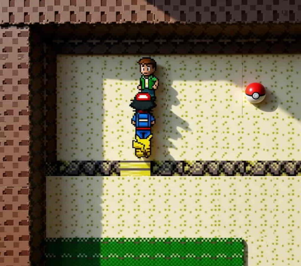 初代ポケモン ピカチュウ版でヒトカゲを譲ってくれる男