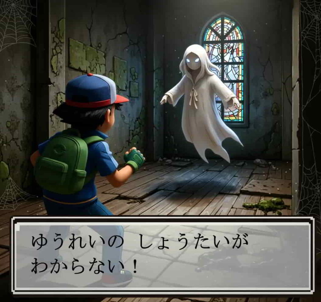 初代ポケモン ゆうれいの正体が分からないサトシ