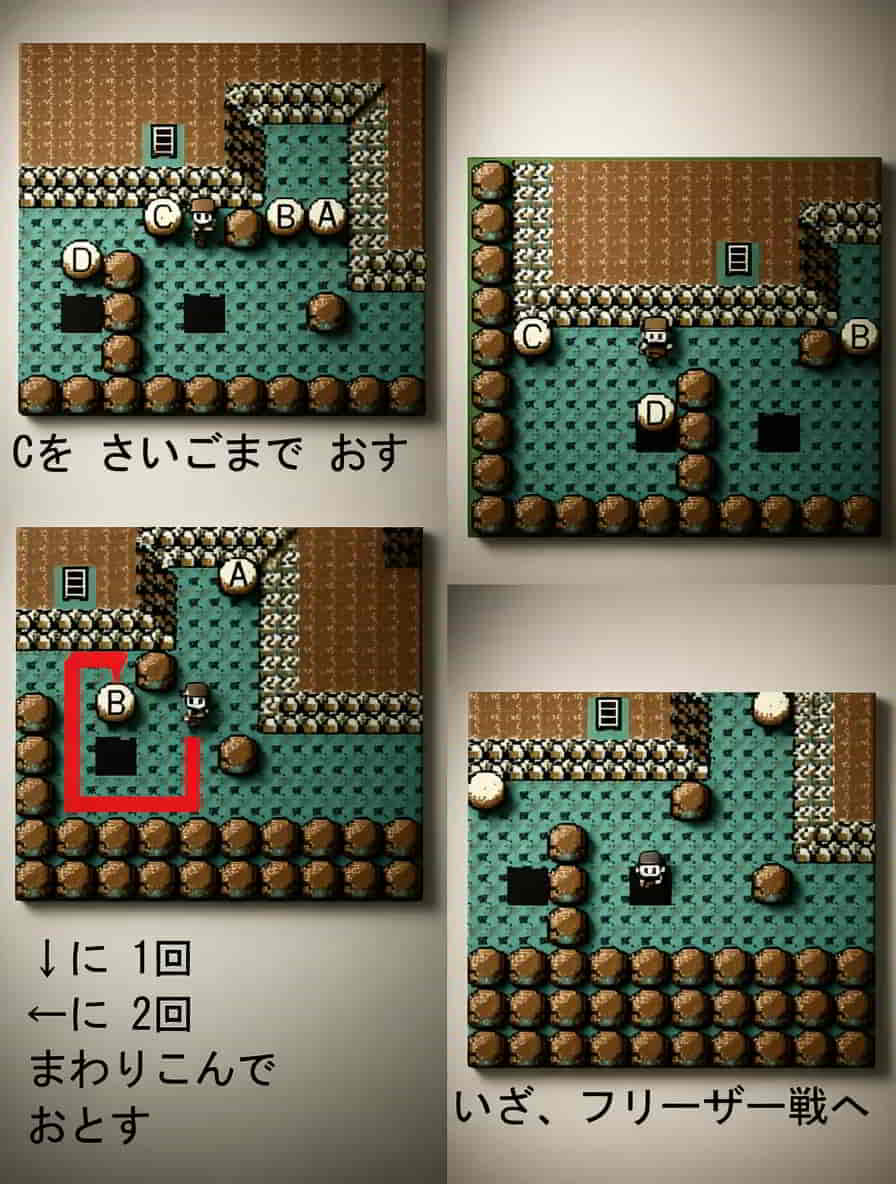 初代ポケモン フリーザーと戦うまでの道筋
