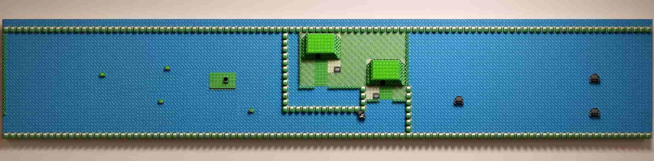 初代ポケモンの20番水道マップ