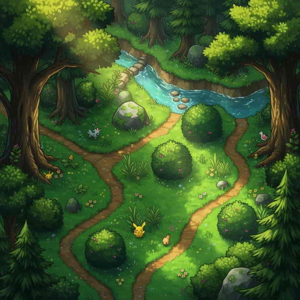 初代ポケモン トキワの森に生息するピカチュウ